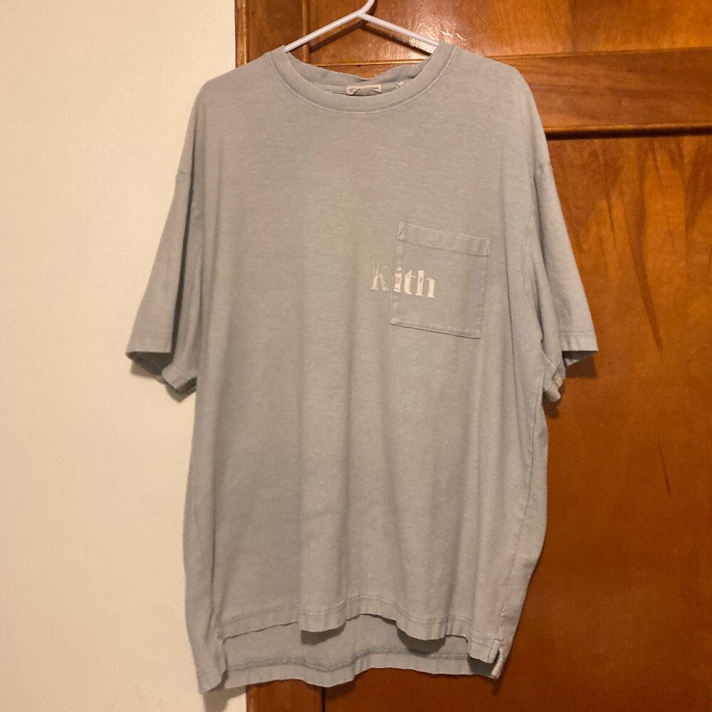 Gray Kith Quinn Pocket T Shirt Men Large